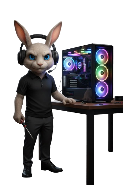 Mascotte Trixterz Gaming en soutien informatique